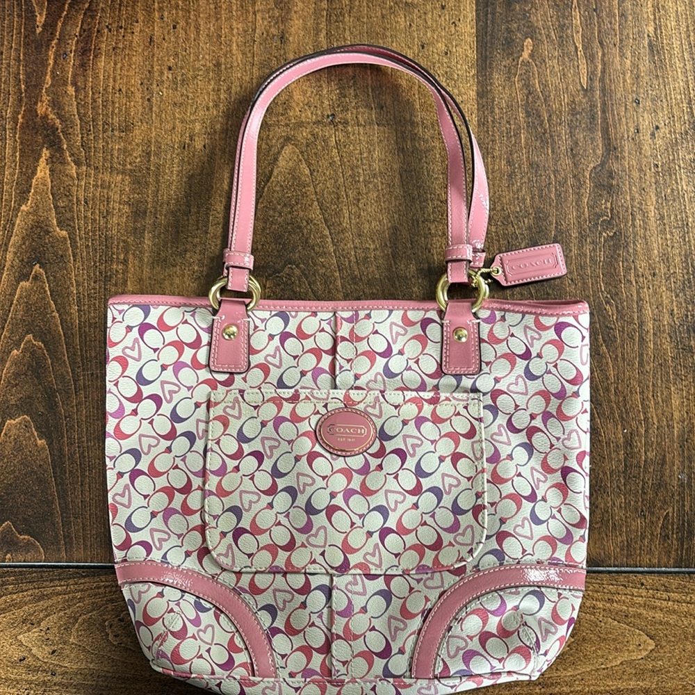 Coach Chelsea Waverly Hearts Purse NoL1169-F18426